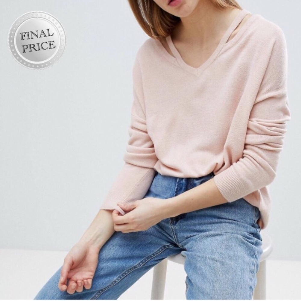 Jacqueline de Yong Pale Pink Sweater